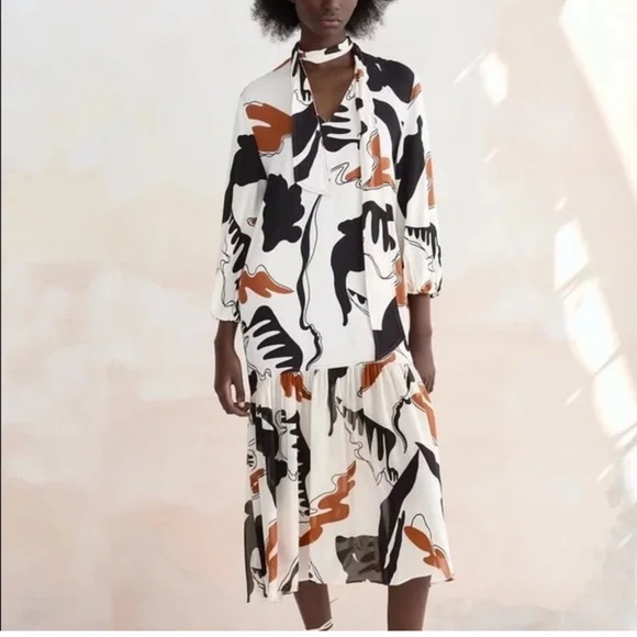 Zara Dresses & Skirts - Zara Abstract Print Women Dress